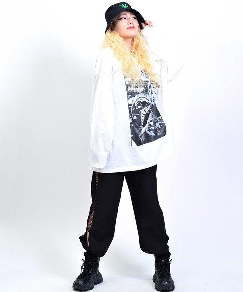 babyShoop（ベイビーシュープ）の「サイドメッシュロングパンツ（その他パンツ・レディース・ブラック・XX-LARGE/X-LARGE）」の4枚目の写真