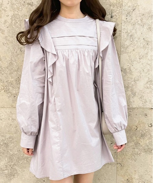apres jour（アプレジュール）の「フリルデザインワンピース【ZOZOTOWN限定アイテム】（ワンピース・レディース・ライトベージュ/オフホワイト/ピンク・フリー/X-LARGE）」の13枚目の写真