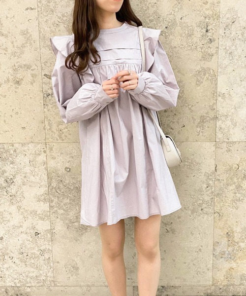 apres jour（アプレジュール）の「フリルデザインワンピース【ZOZOTOWN限定アイテム】（ワンピース・レディース・ライトベージュ/オフホワイト/ピンク・フリー/X-LARGE）」の22枚目の写真