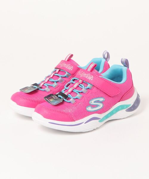SKECHERS（スケッチャーズ）の「《SKECHERS》01POWER_PETALS（スニーカー・キッズ・ネイビー/ピンク/グレー・20.0cm/18.0cm/21.0cm/22.0cm/17.0cm/19.0cm）」の3枚目の写真