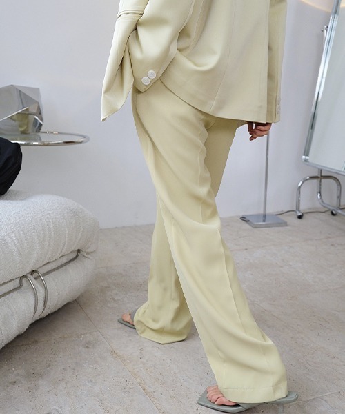 chuclla（チュクラ）の「【chuclla】【2021/SS】Easy color slacks chw1479（スラックス・レディース・ホワイト/イエロー・M/S）」の6枚目の写真