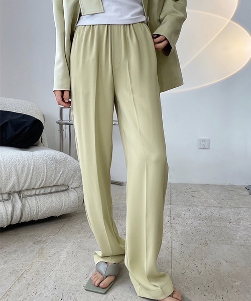 chuclla（チュクラ）の「【chuclla】【2021/SS】Easy color slacks chw1479（スラックス・レディース・ホワイト/イエロー・M/S）」の7枚目の写真