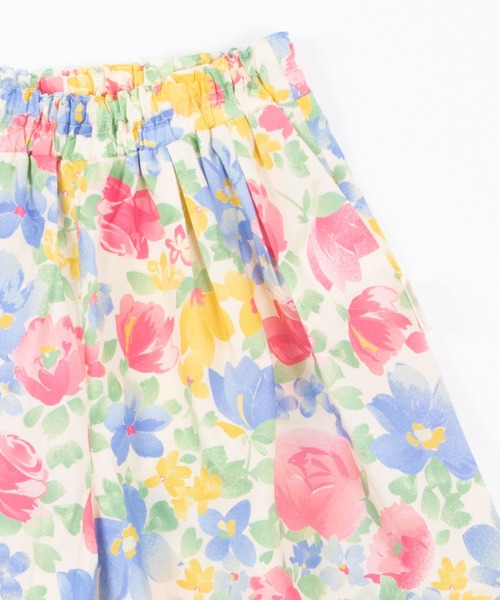 KP（ケーピー）の「タイプライター花プリント6分丈ワイドパンツ(100-130cm)（その他パンツ・キッズ・ベージュ/ブルー・110cm/120cm/130cm）」の3枚目の写真