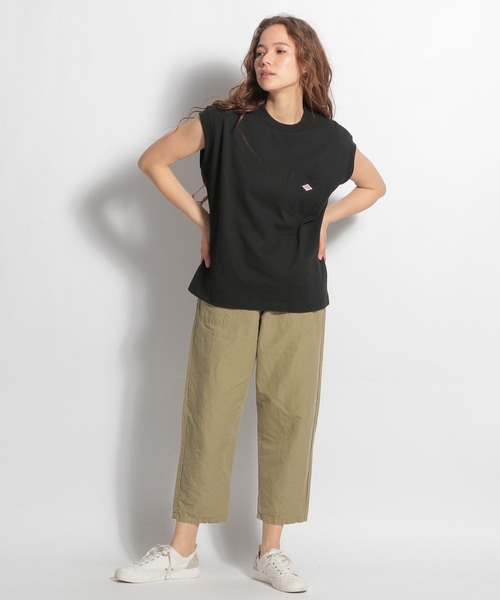 DANTON（ダントン）の「【DANTON(ダントン)】ノースリロゴプルオーバー（Tシャツ/カットソー・レディース・ホワイト/ブラック/パープル/サックスブルー・MEDIUM）」の12枚目の写真