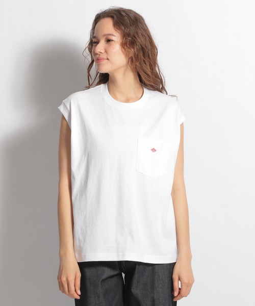 DANTON（ダントン）の「【DANTON(ダントン)】ノースリロゴプルオーバー（Tシャツ/カットソー・レディース・ホワイト/ブラック/パープル/サックスブルー・MEDIUM）」の17枚目の写真