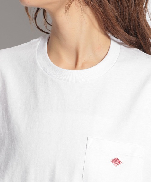 DANTON（ダントン）の「【DANTON(ダントン)】ノースリロゴプルオーバー（Tシャツ/カットソー・レディース・ホワイト/ブラック/パープル/サックスブルー・MEDIUM）」の10枚目の写真