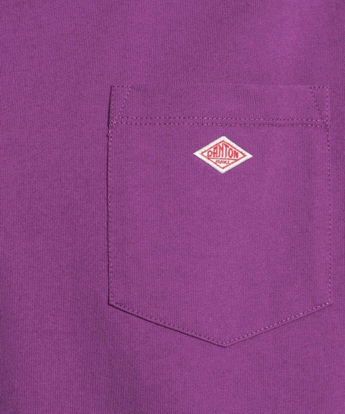 DANTON（ダントン）の「【DANTON(ダントン)】ノースリロゴプルオーバー（Tシャツ/カットソー・レディース・ホワイト/ブラック/パープル/サックスブルー・MEDIUM）」の11枚目の写真