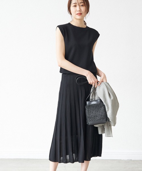 セール フレンチスリーブニットプリーツワンピース ワンピース Rope Picnic ロペピクニック のファッション通販 Zozotown