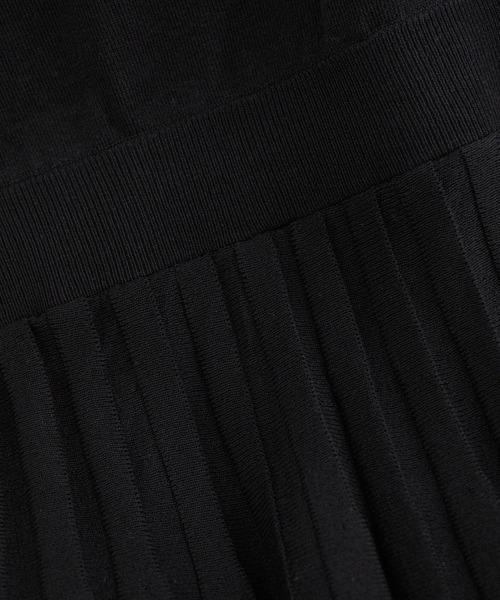 ROPE' PICNIC（ロペピクニック）の「フレンチスリーブニットプリーツワンピース（ワンピース・レディース・グリーン系その他/ブラック/ベージュ・40/38）」の13枚目の写真