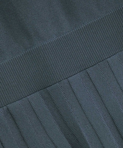 ROPE' PICNIC（ロペピクニック）の「フレンチスリーブニットプリーツワンピース（ワンピース・レディース・グリーン系その他/ブラック/ベージュ・40/38）」の5枚目の写真