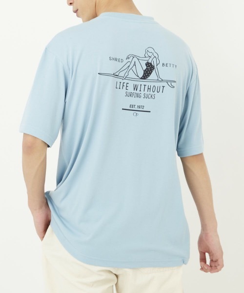 Ocean Pacific（オーシャンパシフィック）の「【OP / オーピー】バックプリント半袖Tシャツ / ユニセックス（Tシャツ/カットソー・メンズ・ホワイト/ライトパープル/ブルーグリーン・MEDIUM/LARGE/X-LARGE）」の5枚目の写真