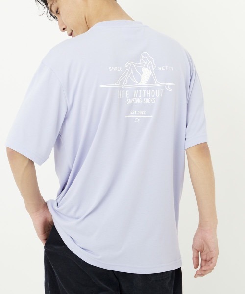 Ocean Pacific（オーシャンパシフィック）の「【OP / オーピー】バックプリント半袖Tシャツ / ユニセックス（Tシャツ/カットソー・メンズ・ホワイト/ライトパープル/ブルーグリーン・MEDIUM/LARGE/X-LARGE）」の6枚目の写真