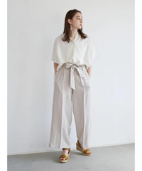 YECCA VECCA(イェッカヴェッカ)の「スキッパーオーバーシャツ(シャツ/ブラウス・レディース・オフホワイト/モカ/イエロー・FREE)」の13枚目の写真