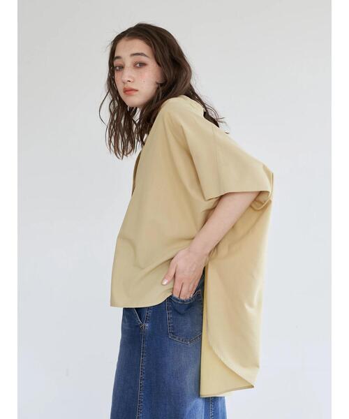 YECCA VECCA(イェッカヴェッカ)の「スキッパーオーバーシャツ(シャツ/ブラウス・レディース・オフホワイト/モカ/イエロー・FREE)」の22枚目の写真