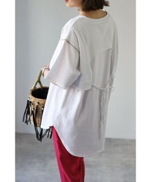 レイヤード風ステッチTシャツ
