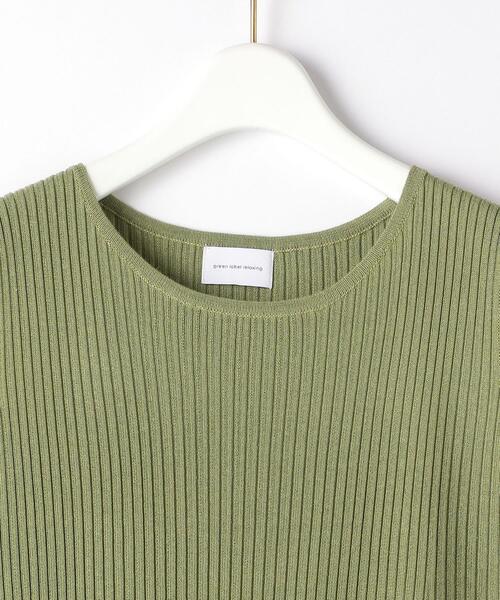 green label relaxing（グリーンレーベルリラクシング）の「FFC リブ ノースリーブ フレア ワンピース（ワンピース・レディース・オリーブ/ライトグレー/ブラック・FREE）」の4枚目の写真