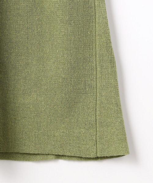 green label relaxing（グリーンレーベルリラクシング）の「FFC リブ ノースリーブ フレア ワンピース（ワンピース・レディース・オリーブ/ライトグレー/ブラック・FREE）」の6枚目の写真