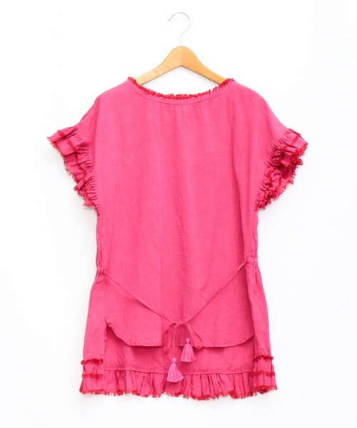 AS KNOW AS de base（アズノゥアズドゥバズ）の「手ほどきフリルプルオーバー（シャツ/ブラウス・レディース・グリーン系その他/ピンク系その他/ベージュ系その他・FREE）」の3枚目の写真