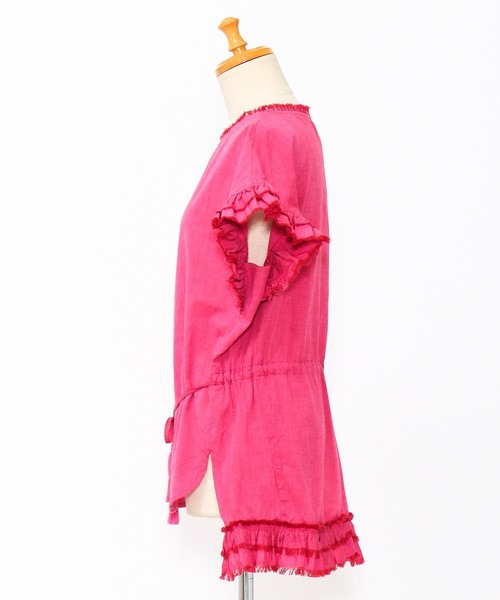 AS KNOW AS de base（アズノゥアズドゥバズ）の「手ほどきフリルプルオーバー（シャツ/ブラウス・レディース・グリーン系その他/ピンク系その他/ベージュ系その他・FREE）」の5枚目の写真