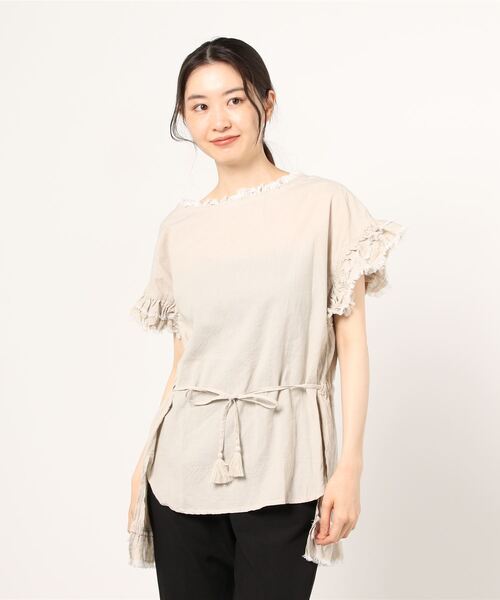 AS KNOW AS de base（アズノゥアズドゥバズ）の「手ほどきフリルプルオーバー（シャツ/ブラウス・レディース・グリーン系その他/ピンク系その他/ベージュ系その他・FREE）」の20枚目の写真