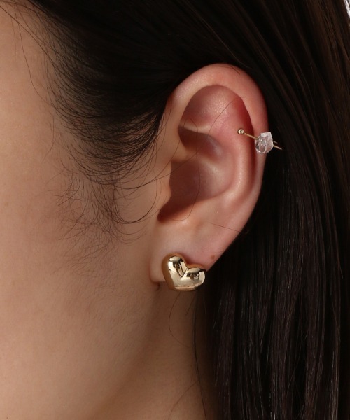 JEANASIS（ジーナシス）の「ピアス＊カフSET/947631（イヤーカフ・レディース・シルバー/ゴールド・FREE）」の2枚目の写真