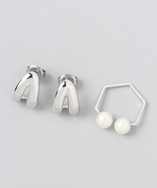JEANASIS（ジーナシス）の「ピアス＊カフSET/947631（イヤーカフ・レディース・シルバー/ゴールド・FREE）」の11枚目の写真