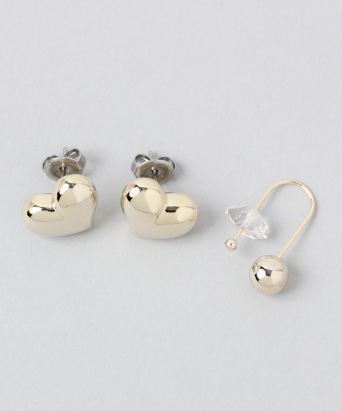 JEANASIS（ジーナシス）の「ピアス＊カフSET/947631（イヤーカフ・レディース・シルバー/ゴールド・FREE）」の6枚目の写真