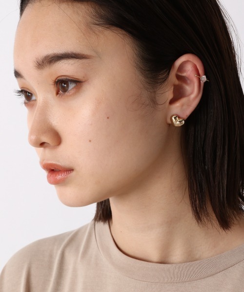 JEANASIS（ジーナシス）の「ピアス＊カフSET/947631（イヤーカフ・レディース・シルバー/ゴールド・FREE）」の4枚目の写真