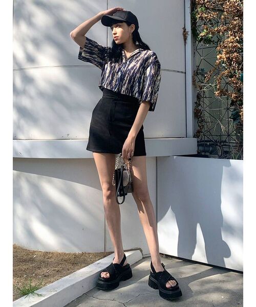 EMODA（エモダ）の「ハイマークミニスカート（スカート・レディース・ブラック/グレー/アイボリー・SMALL/MEDIUM）」の20枚目の写真