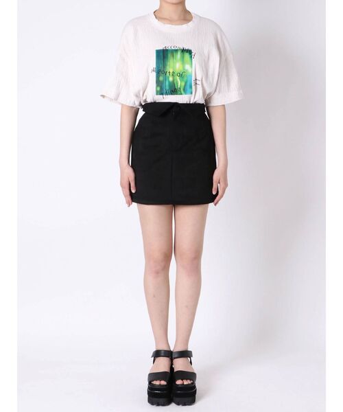 EMODA（エモダ）の「ハイマークミニスカート（スカート・レディース・ブラック/グレー/アイボリー・SMALL/MEDIUM）」の14枚目の写真