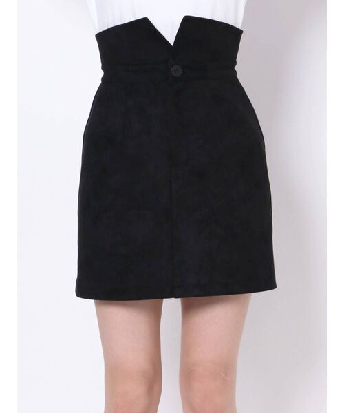 EMODA（エモダ）の「ハイマークミニスカート（スカート・レディース・ブラック/グレー/アイボリー・SMALL/MEDIUM）」の5枚目の写真