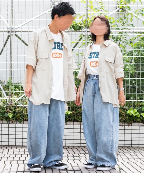 PairPair（ペアペア）の「BIGポケットルーズシャツ（ユニセックス）（シャツ/ブラウス・レディース・アッシュグレー/ブルー/アイボリー・MEDIUM/LARGE）」の15枚目の写真