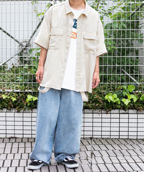 PairPair（ペアペア）の「BIGポケットルーズシャツ（ユニセックス）（シャツ/ブラウス・レディース・アッシュグレー/ブルー/アイボリー・MEDIUM/LARGE）」の18枚目の写真