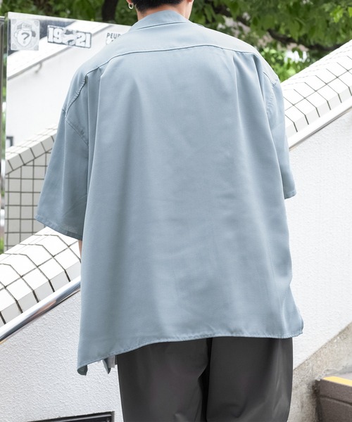 PairPair（ペアペア）の「BIGポケットルーズシャツ（ユニセックス）（シャツ/ブラウス・レディース・アッシュグレー/ブルー/アイボリー・MEDIUM/LARGE）」の10枚目の写真