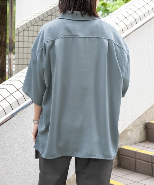 PairPair（ペアペア）の「BIGポケットルーズシャツ（ユニセックス）（シャツ/ブラウス・レディース・アッシュグレー/ブルー/アイボリー・MEDIUM/LARGE）」の14枚目の写真