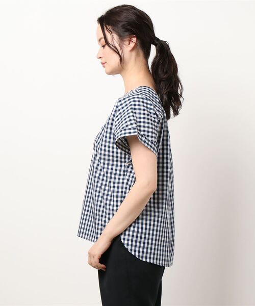 Te chichi（テチチ）の「袖口ターンバックブラウス（シャツ/ブラウス・レディース・ブラック/ネイビー/ブルー・ﾌﾘ-）」の5枚目の写真