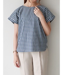 袖口ターンバックブラウス