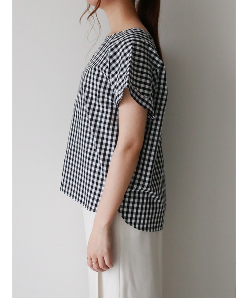 Te chichi（テチチ）の「袖口ターンバックブラウス（シャツ/ブラウス・レディース・ブラック/ネイビー/ブルー・ﾌﾘ-）」の19枚目の写真