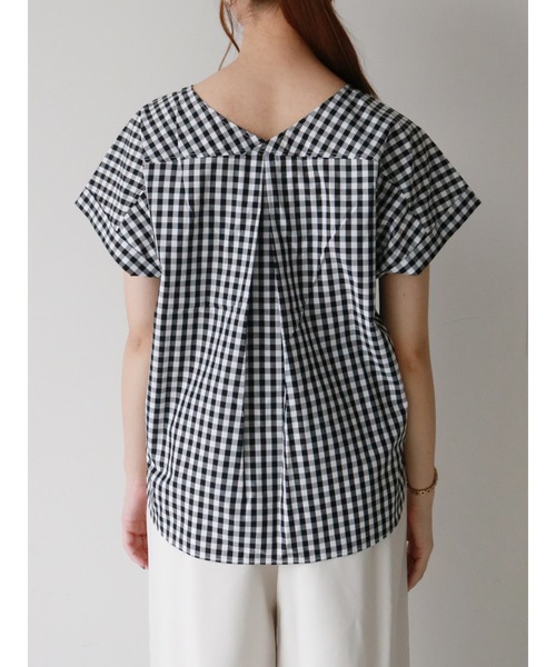 Te chichi（テチチ）の「袖口ターンバックブラウス（シャツ/ブラウス・レディース・ブラック/ネイビー/ブルー・ﾌﾘ-）」の18枚目の写真