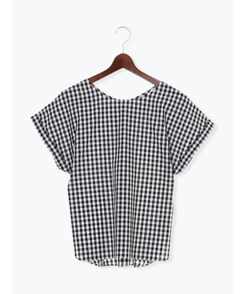 Te chichi（テチチ）の「袖口ターンバックブラウス（シャツ/ブラウス・レディース・ブラック/ネイビー/ブルー・ﾌﾘ-）」の14枚目の写真