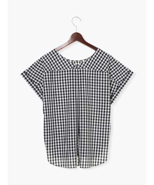 Te chichi（テチチ）の「袖口ターンバックブラウス（シャツ/ブラウス・レディース・ブラック/ネイビー/ブルー・ﾌﾘ-）」の13枚目の写真