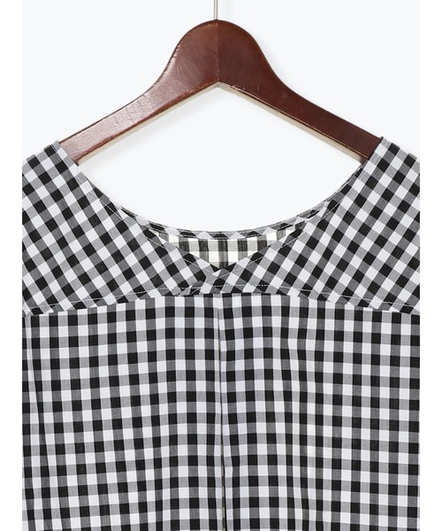 Te chichi（テチチ）の「袖口ターンバックブラウス（シャツ/ブラウス・レディース・ブラック/ネイビー/ブルー・ﾌﾘ-）」の9枚目の写真