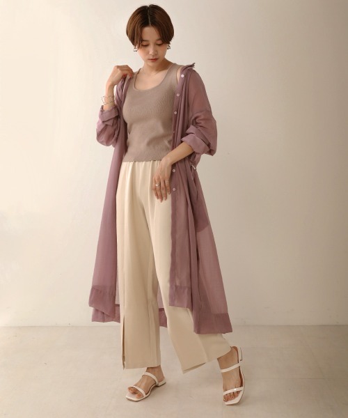 Bou Jeloud（ブージュルード）の「【WEB限定】フロントスリットパンツ（その他パンツ・レディース・ブラック/グリーン/アイボリー/イエロー/ダークグリーン・FREE）」の13枚目の写真