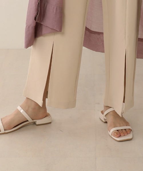 Bou Jeloud（ブージュルード）の「【WEB限定】フロントスリットパンツ（その他パンツ・レディース・ブラック/グリーン/アイボリー/イエロー/ダークグリーン・FREE）」の12枚目の写真