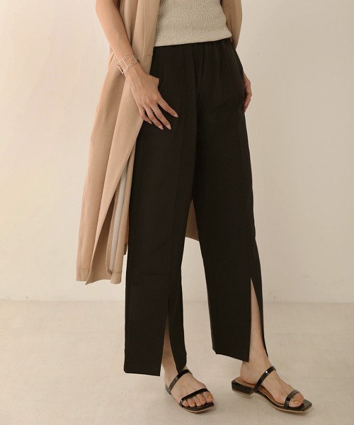 Bou Jeloud（ブージュルード）の「【WEB限定】フロントスリットパンツ（その他パンツ・レディース・ブラック/グリーン/アイボリー/イエロー/ダークグリーン・FREE）」の22枚目の写真