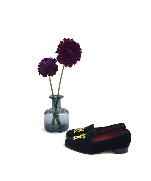 Tricker's（トリッカーズ）の「Tricker's VICTORIA /HALF RUBBER SOLE / VELVET SLIPPER（ドレスシューズ・レディース・ブラック/ネイビー・UK5/UK6/UK4.5/UK5.5）」の9枚目の写真