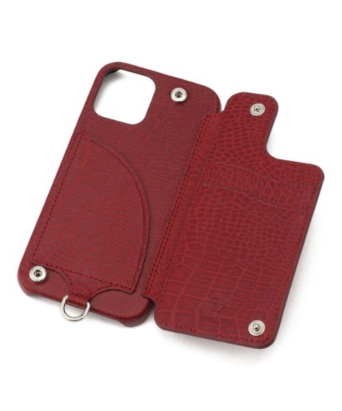 Demiurvo（デミウルーボ）の「iPhone 12,iPhone 12Pro【DEMIURVO】デミウルーボ/POCHE/クロコ型押し背面手帳型スマホケース ストラップ付（スマホケース/カバー・レディース・ブラック/ベージュ/グレー/ワイン・FREE）」の14枚目の写真
