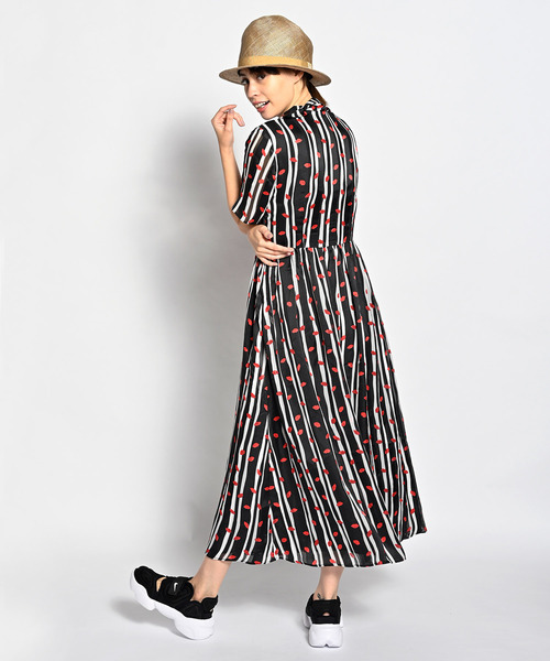 ALDIES（アールディーズ）の「Slack OP / スラックワンピース（シャツワンピース・レディース・ブルー/ブラック・FREE）」の2枚目の写真