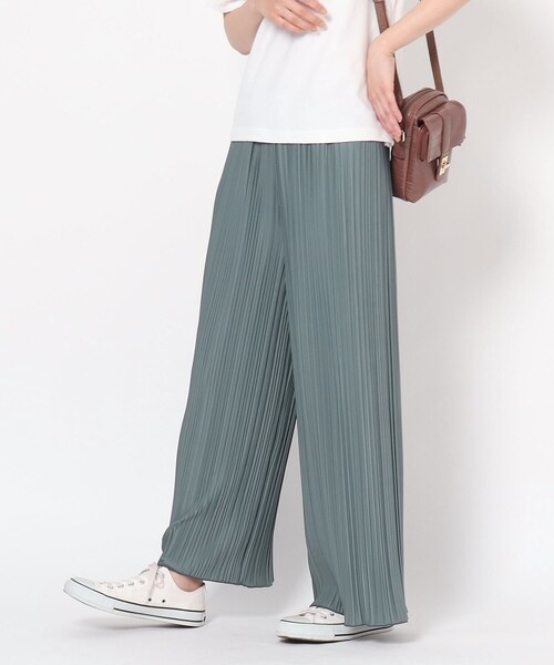 THE SHOP TK (ザ ショップ ティーケー )の「◆【WEB限定カラーあり】プリーツカットパンツ(その他パンツ・レディース・カーキ/ブラック/アイボリー/ブルー/グレー・12/11)」の5枚目の写真