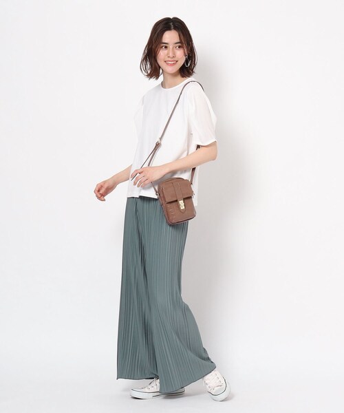 THE SHOP TK (ザ ショップ ティーケー )の「◆【WEB限定カラーあり】プリーツカットパンツ(その他パンツ・レディース・カーキ/ブラック/アイボリー/ブルー/グレー・12/11)」の8枚目の写真